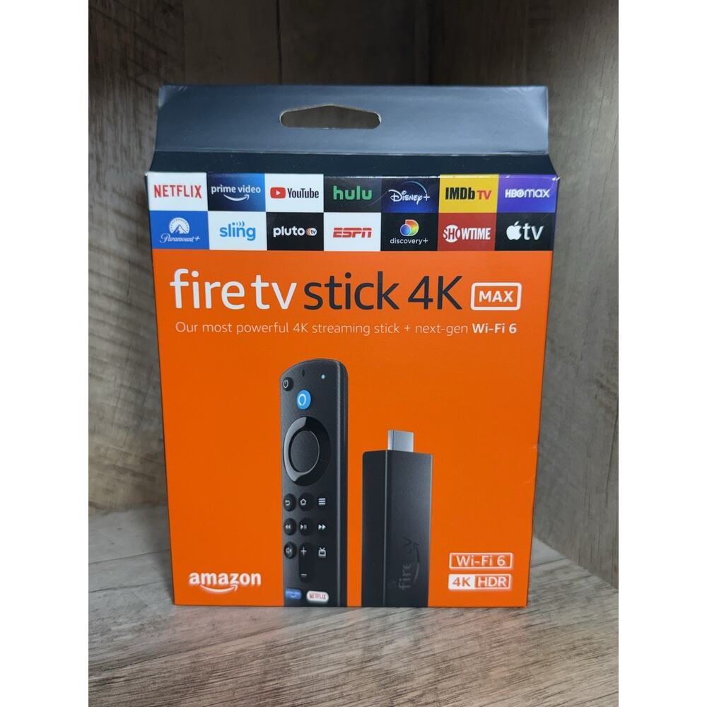 AMAZON FIRE TV Stick 4K MAX, Wi-Fi 6, Alexa Voice Remote Includes TV controls BR